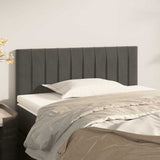 Vidaxl hoofdbord 80x5x78 88 cm fluweel donkergrijs