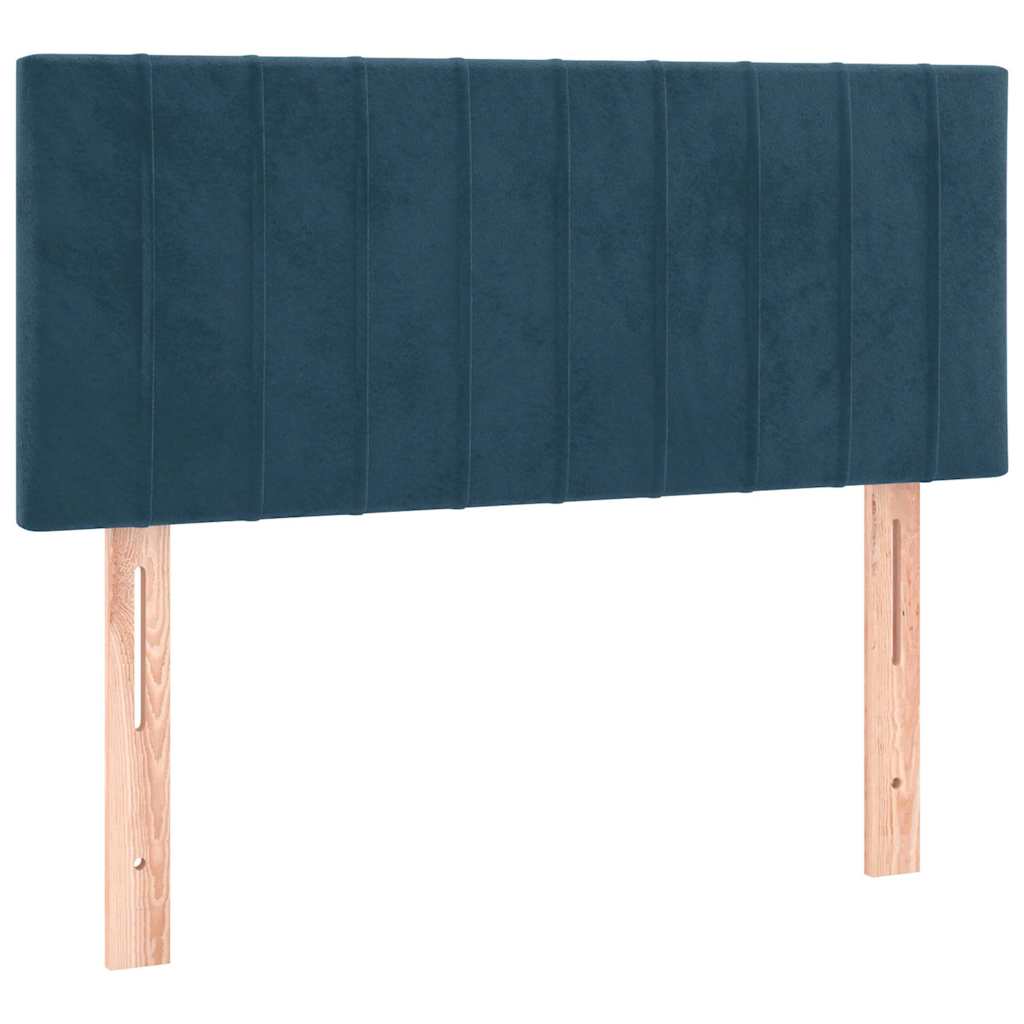 Vidaxl hoofdbord 80x5x78 88 cm fluweel donkerblauw