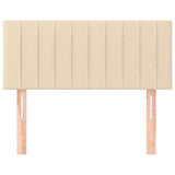 Vidaxl hoofdbord 90x5x78 88 cm stof crèmekleurig