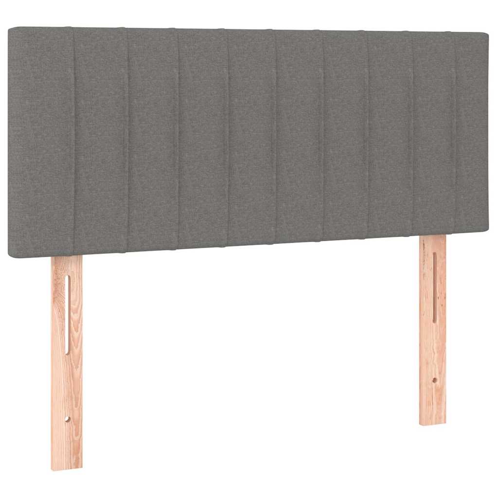 Vidaxl hoofdbord 100x5x78 88 cm stof donkergrijs