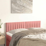 Vidaxl hoofdborden 2 st 72x5x78 88 cm fluweel roze