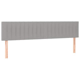 Vidaxl hoofdborden 2 st 80x5x78 88 cm stof lichtgrijs