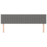 Vidaxl hoofdborden 2 st 80x5x78 88 cm stof donkergrijs