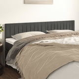 Vidaxl hoofdborden 2 st 80x5x78 88 cm fluweel donkergrijs