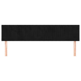 Vidaxl hoofdborden 2 st 80x5x78 88 cm fluweel zwart