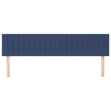 Vidaxl hoofdborden 2 st 90x5x78 88 cm stof blauw