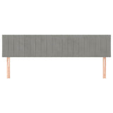 Vidaxl hoofdborden 2 st 90x5x78 88 cm fluweel lichtgrijs