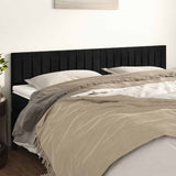 Vidaxl hoofdborden 2 st 90x5x78 88 cm fluweel zwart