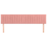 Vidaxl hoofdborden 2 st 90x5x78 88 cm fluweel roze
