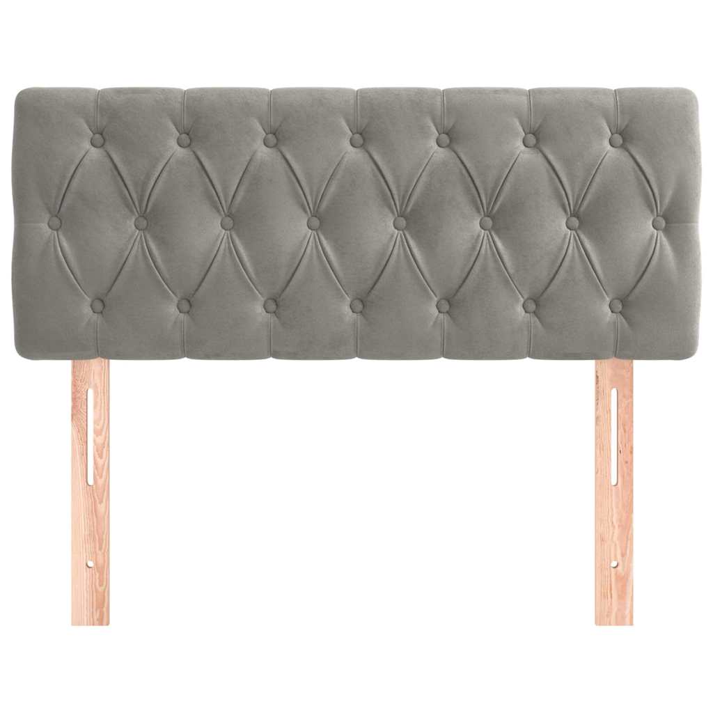 Vidaxl hoofdbord 100x7x78 88 cm fluweel lichtgrijs