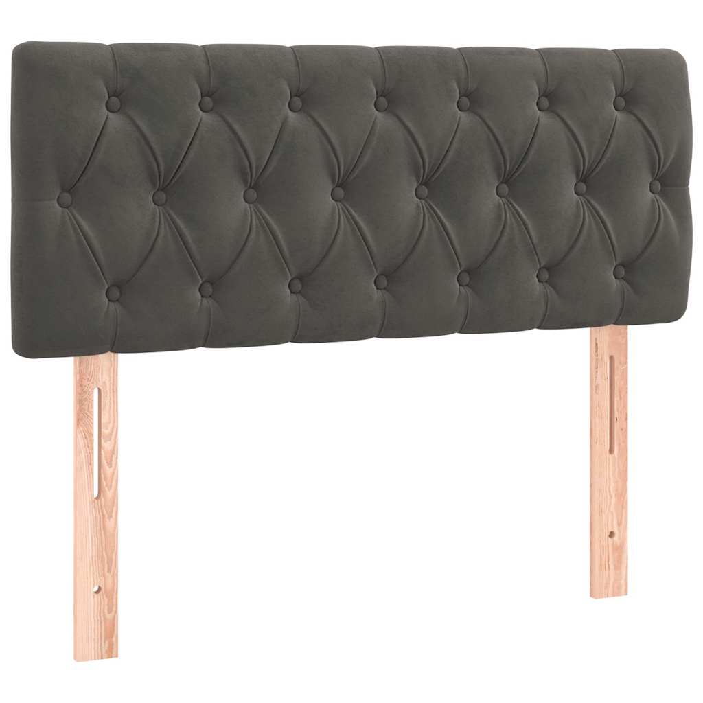 Vidaxl hoofdbord 100x7x78 88 cm fluweel donkergrijs