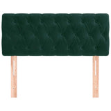 Vidaxl hoofdbord 100x7x78 88 cm fluweel donkergroen