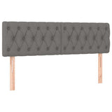 Vidaxl hoofdborden 2 st 72x7x78 88 cm stof donkergrijs