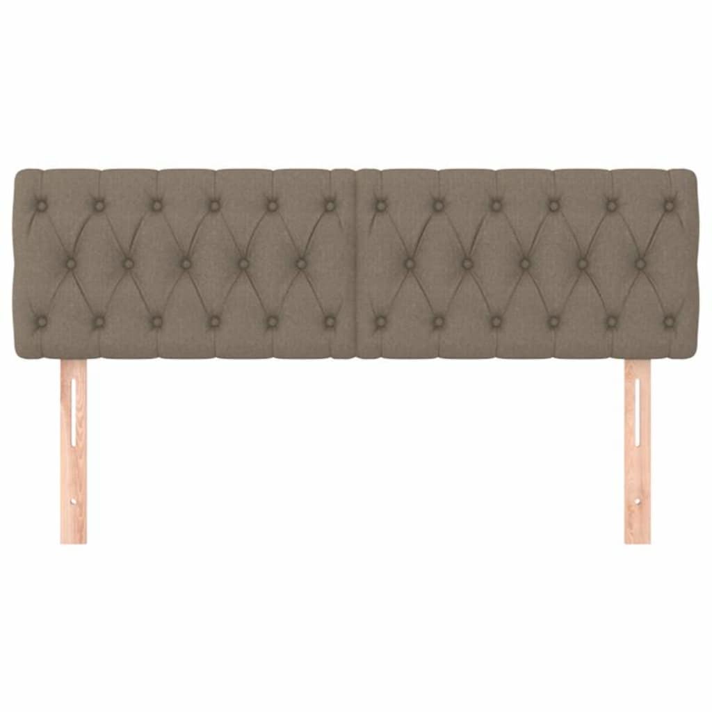 Vidaxl hoofdborden 2 st 72x7x78 88 cm stof taupe