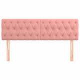 Vidaxl hoofdborden 2 st 72x7x78 88 cm fluweel roze