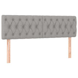Vidaxl hoofdborden 2 st 80x7x78 88 cm stof lichtgrijs
