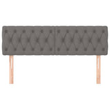 Vidaxl hoofdborden 2 st 80x7x78 88 cm stof donkergrijs