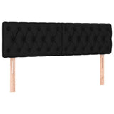 Vidaxl hoofdborden 2 st 80x7x78 88 cm stof zwart