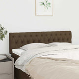 Vidaxl hoofdborden 2 st 80x7x78 88 cm stof donkerbruin