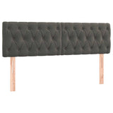 Vidaxl hoofdborden 2 st 80x7x78 88 cm fluweel donkergrijs