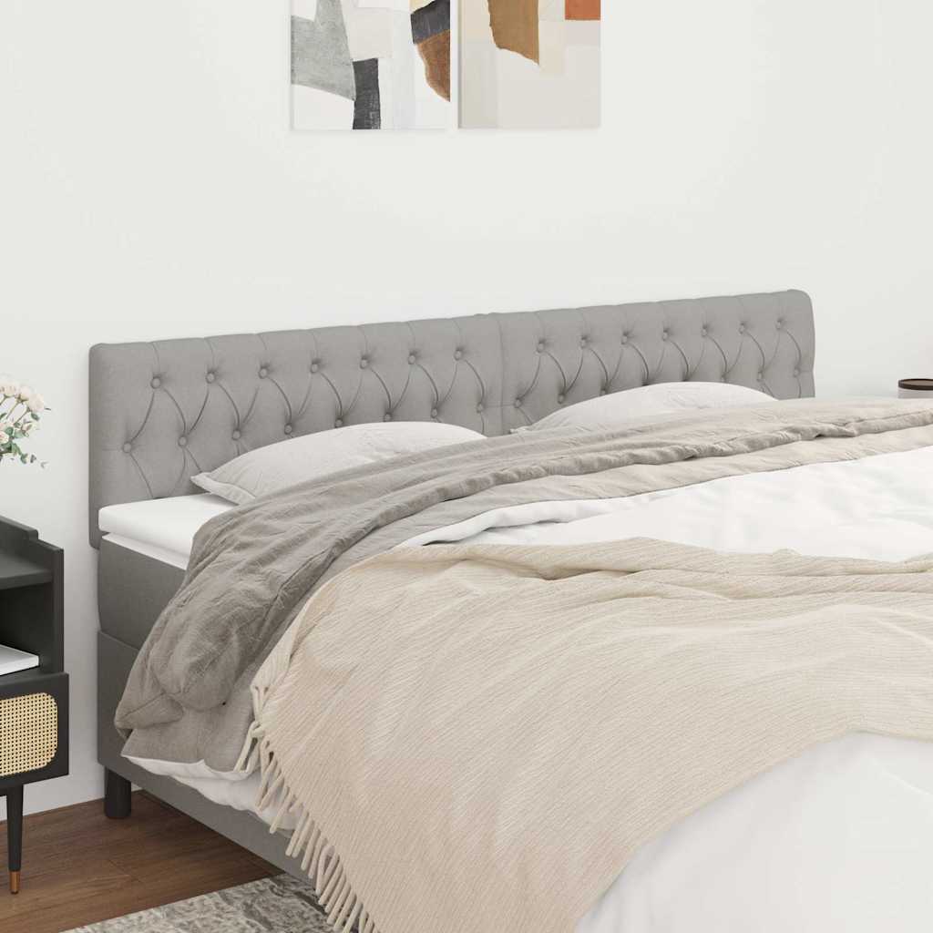 Vidaxl hoofdborden 2 st 90x7x78 88 cm stof lichtgrijs