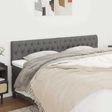 Vidaxl hoofdborden 2 st 90x7x78 88 cm stof donkergrijs