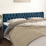 Vidaxl hoofdborden 2 st 90x7x78 88 cm fluweel donkerblauw
