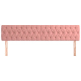 Vidaxl hoofdborden 2 st 90x7x78 88 cm fluweel roze