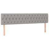 Vidaxl hoofdborden 2 st 100x7x78 88 cm stof lichtgrijs