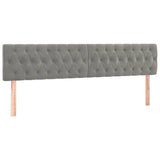 Vidaxl hoofdborden 2 st 100x7x78 88 cm fluweel lichtgrijs