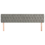 Vidaxl hoofdborden 2 st 100x7x78 88 cm fluweel lichtgrijs
