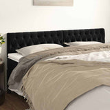 Vidaxl hoofdborden 2 st 100x7x78 88 cm fluweel zwart