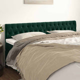 Vidaxl hoofdborden 2 st 100x7x78 88 cm fluweel donkergroen