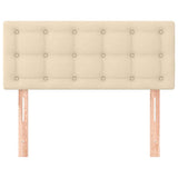 Vidaxl hoofdbord 80x5x78 88 cm stof crèmekleurig