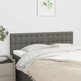 Vidaxl hoofdborden 2 st 72x5x78 88 cm stof donkergrijs