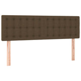 Vidaxl hoofdborden 2 st 72x5x78 88 cm stof donkerbruin