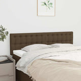 Vidaxl hoofdborden 2 st 72x5x78 88 cm stof donkerbruin