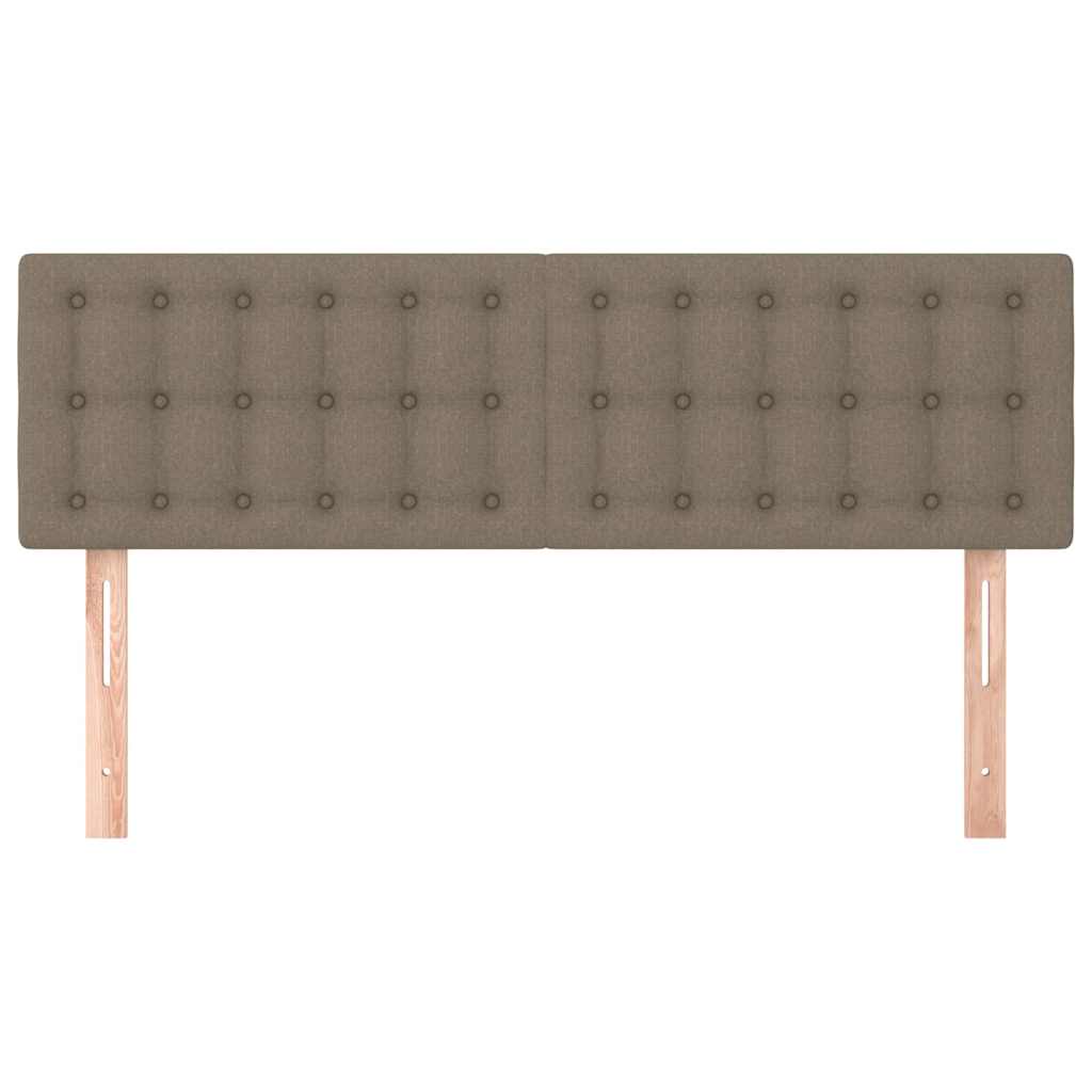 Vidaxl hoofdborden 2 st 72x5x78 88 cm stof taupe