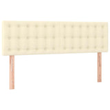 Vidaxl hoofdborden 2 st 72x5x78 88 cm kunstleer crèmekleurig