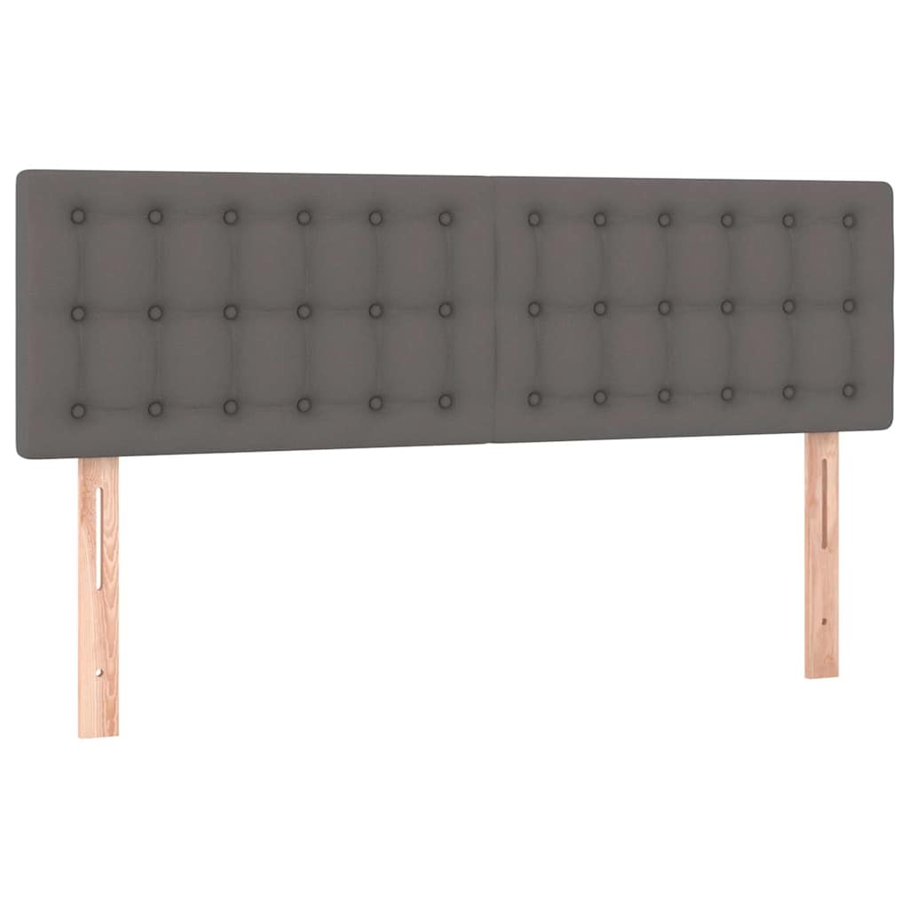 Vidaxl hoofdborden 2 st 72x5x78 88 cm kunstleer grijs