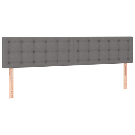 Vidaxl hoofdborden 2 st 80x5x78 88 cm stof donkergrijs