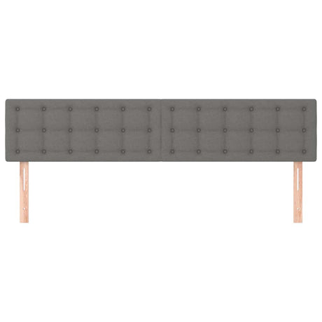 Vidaxl hoofdborden 2 st 80x5x78 88 cm stof donkergrijs