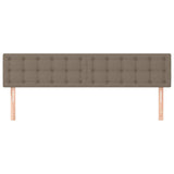 Vidaxl hoofdborden 2 st 80x5x78 88 cm stof taupe
