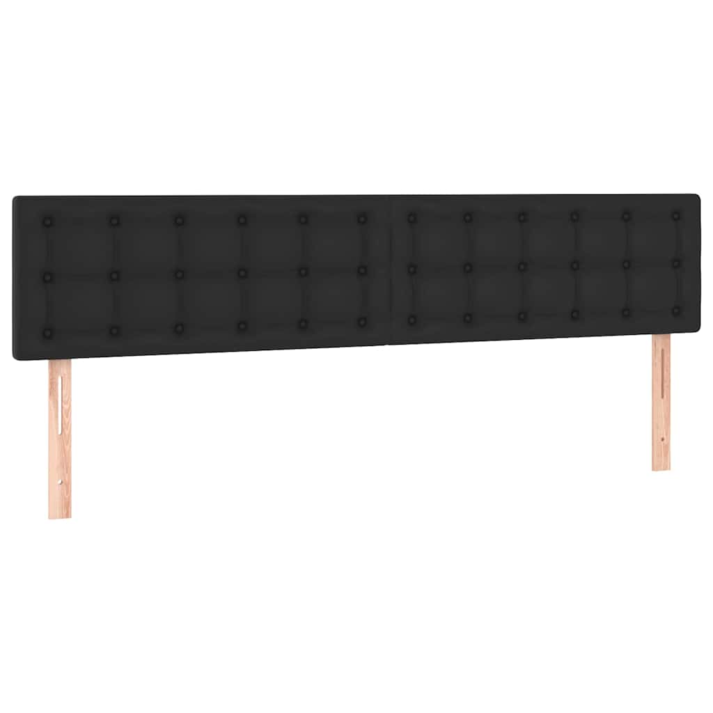 Vidaxl hoofdborden 2 st 80x5x78 88 cm kunstleer zwart