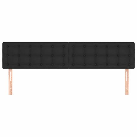 Vidaxl hoofdborden 2 st 80x5x78 88 cm kunstleer zwart