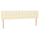 Vidaxl hoofdborden 2 st 80x5x78 88 cm kunstleer crèmekleurig
