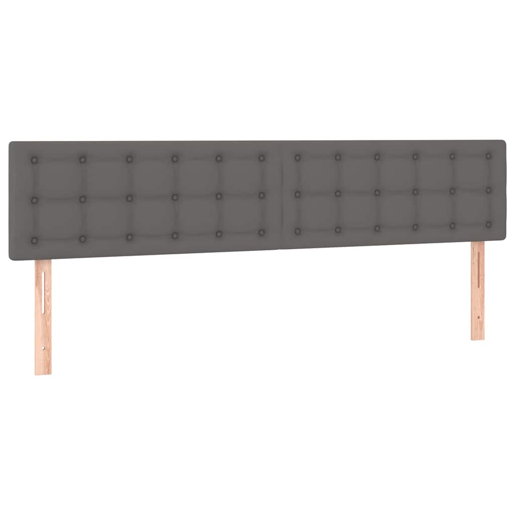 Vidaxl hoofdborden 2 st 80x5x78 88 cm kunstleer grijs