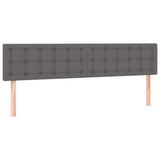 Vidaxl hoofdborden 2 st 80x5x78 88 cm kunstleer grijs