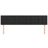 Vidaxl hoofdborden 2 st 80x5x78 88 cm fluweel zwart