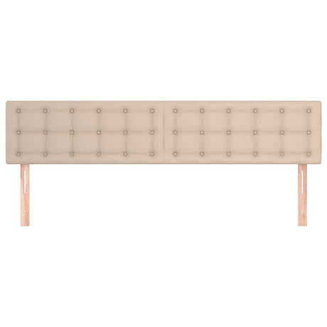 Vidaxl hoofdborden 2 st 90x5x78 88 cm kunstleer cappuccinokleurig